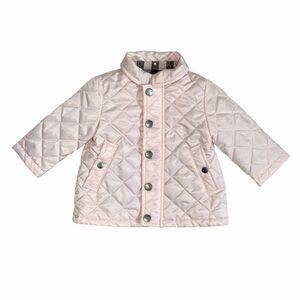 Burberry Pastel Pink Quilted Rain Jacket Baby 6M